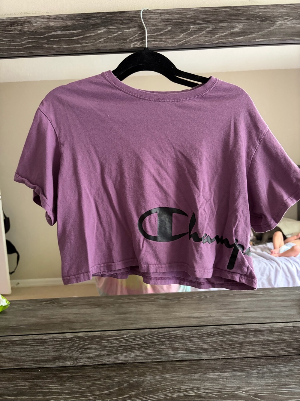 Champion Purple Crop Top